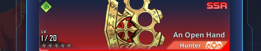 An Open Hand Weapon Banner