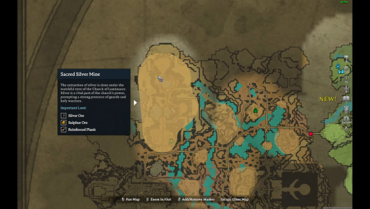Silver Ore Location