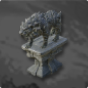 Saber Toothed Predator Statue