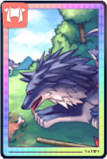 Vagabond Wolf Card Moon 