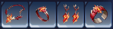 Burning Greed Accessory Artifact Set